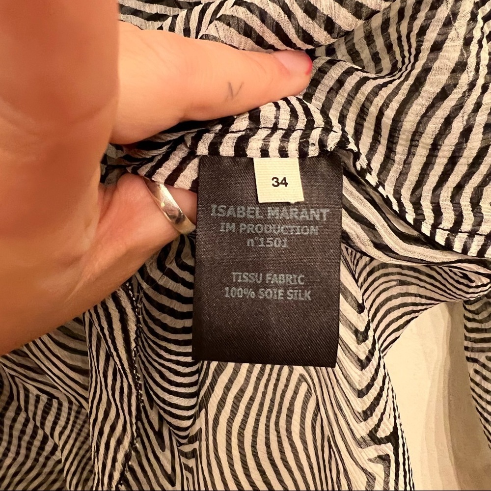 Isabel Marant Silk Top 34/0 - Picture 5 of 6